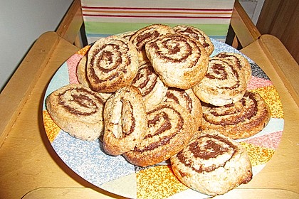 Schokoladen - Haselnusscreme - Spiralen 25