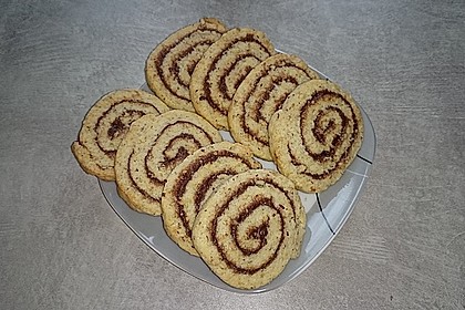 Schokoladen - Haselnusscreme - Spiralen