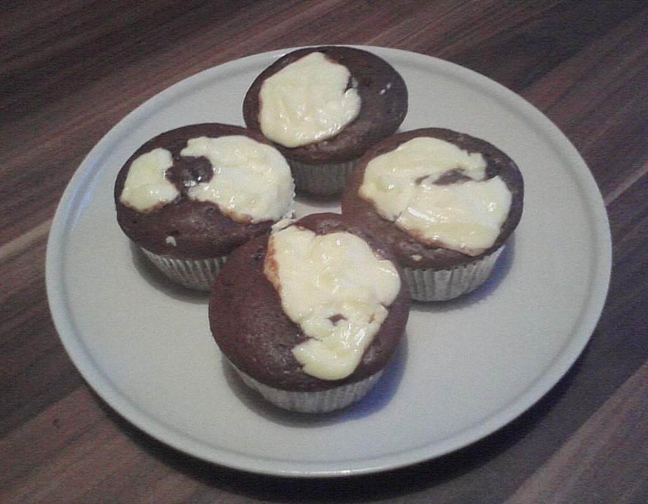 Double Chocolate Cheese Cake Muffins von Crumbie Chefkoch.de