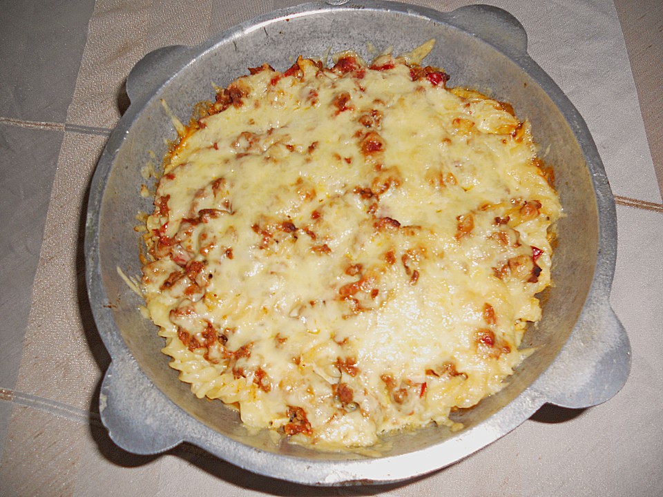 Nudelauflauf mit Tomaten und Schmand von peakokk | Chefkoch.de