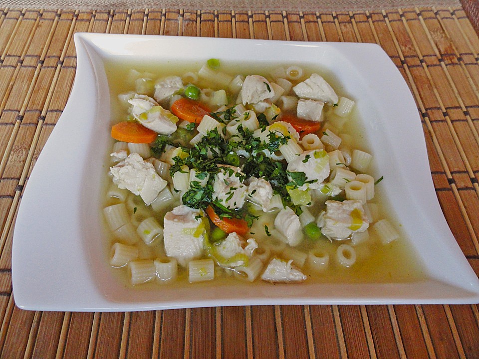 Nudelsuppe mit Hähnchenfleisch | Chefkoch.de