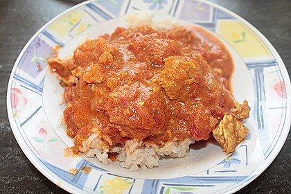 Indisches Tomaten-Hähnchen Curry 1