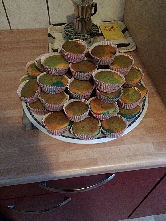 Regenbogen - Muffins von Knalltüte_ | Chefkoch.de