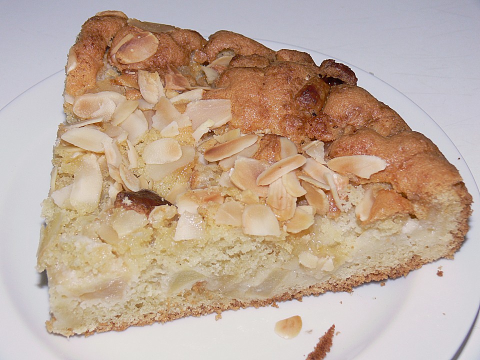 Apfelkuchen mit Marzipan und Mandelblättchen von mima53 | Chefkoch.de