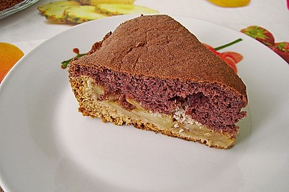 Apfelkuchen mit Mürbeteig und Kakaobiskuit von michnikova | Chefkoch.de