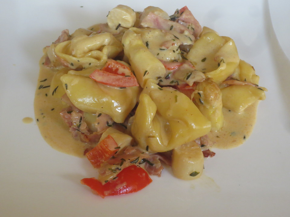 Spargel à la carbonara mit Erbsen - Tortellini von feuervogel | Chefkoch.de