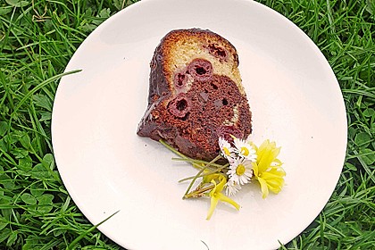 Marmorkuchen mit Kirschen 6