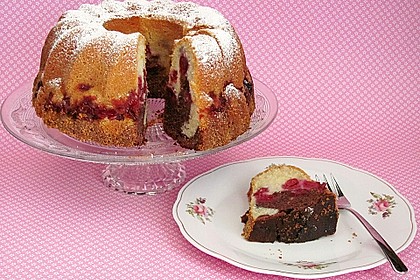 Marmorkuchen mit Kirschen 1