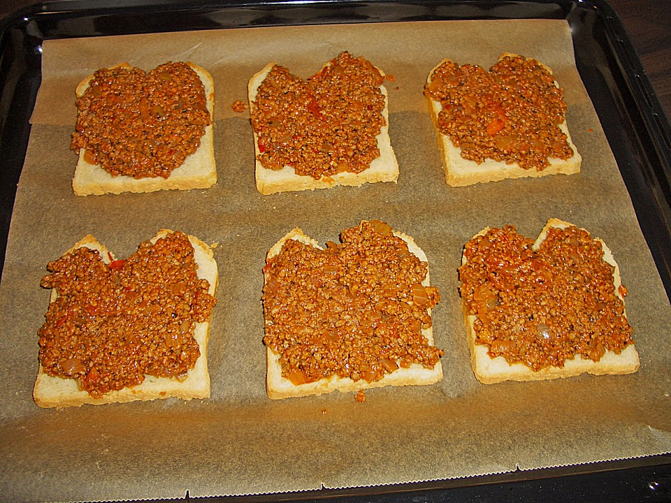 Hackfleischtoast mit Käse - Ein gutes Rezept | Chefkoch.de