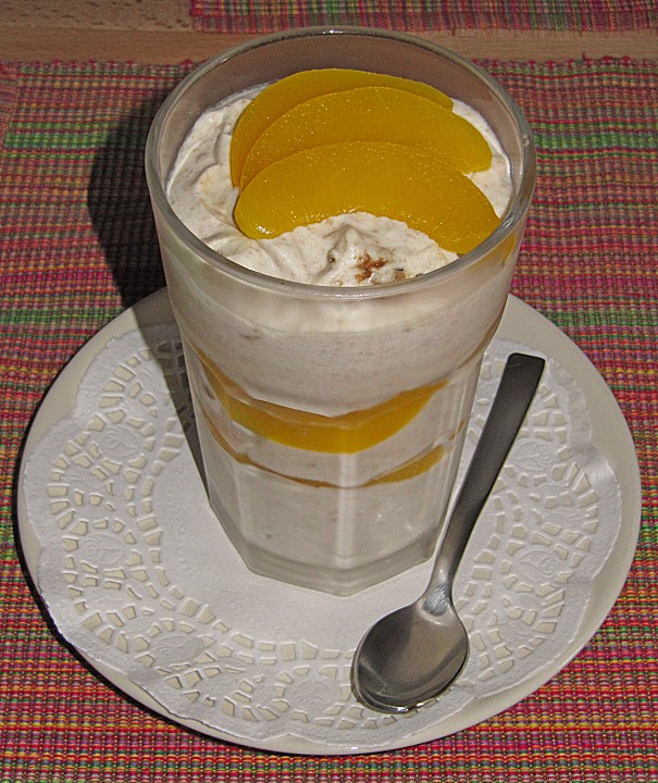 Amaretto - Crème mit Pfirsichen von meerjungfrau | Chefkoch.de