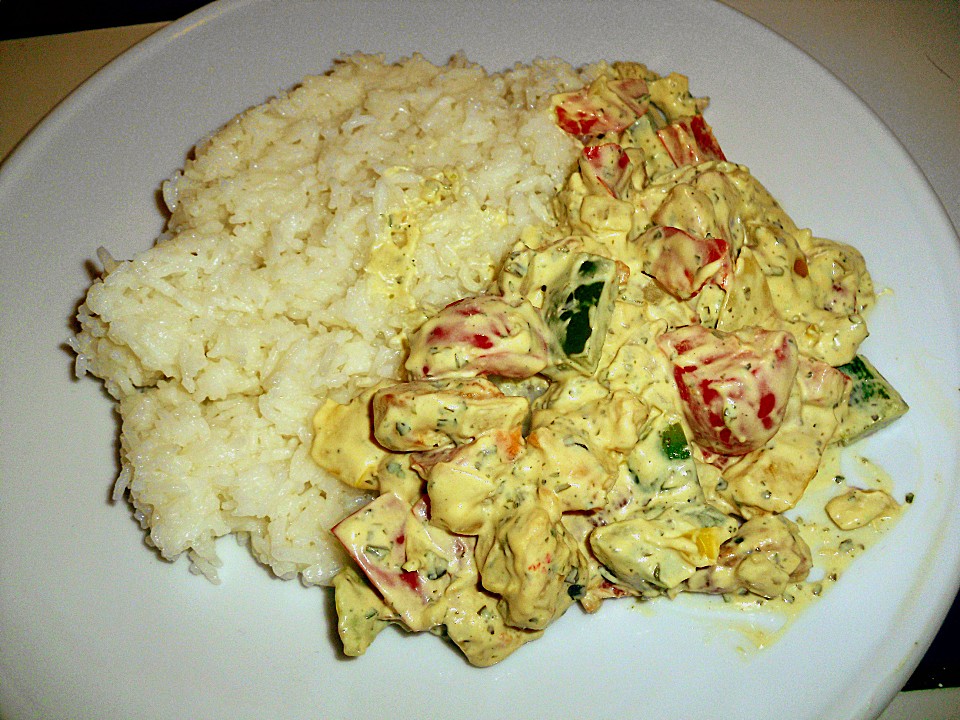 Paprika - Senf - Pfanne mit Hähnchengeschnetzteltem von Katjushka ...