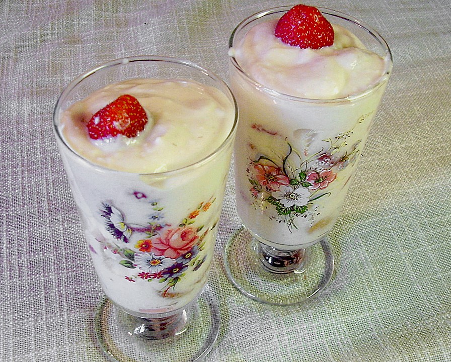 Joghurt - Mascarpone - Creme mit Erdbeeren von mima53 | Chefkoch.de