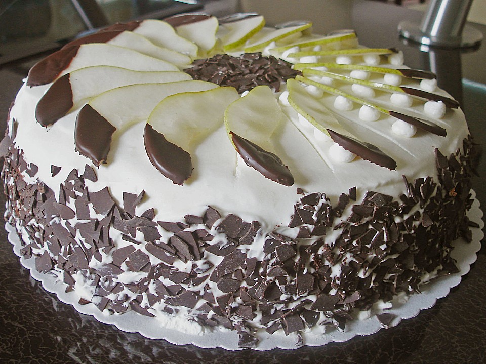 Birne - Schokoladen Torte von Angela05 | Chefkoch.de