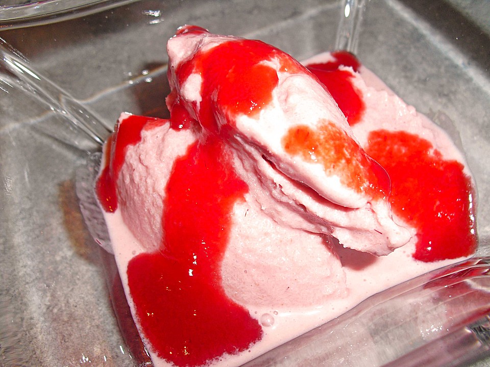 Himbeer - Saure Sahne - Eis von Brotfan63 | Chefkoch.de