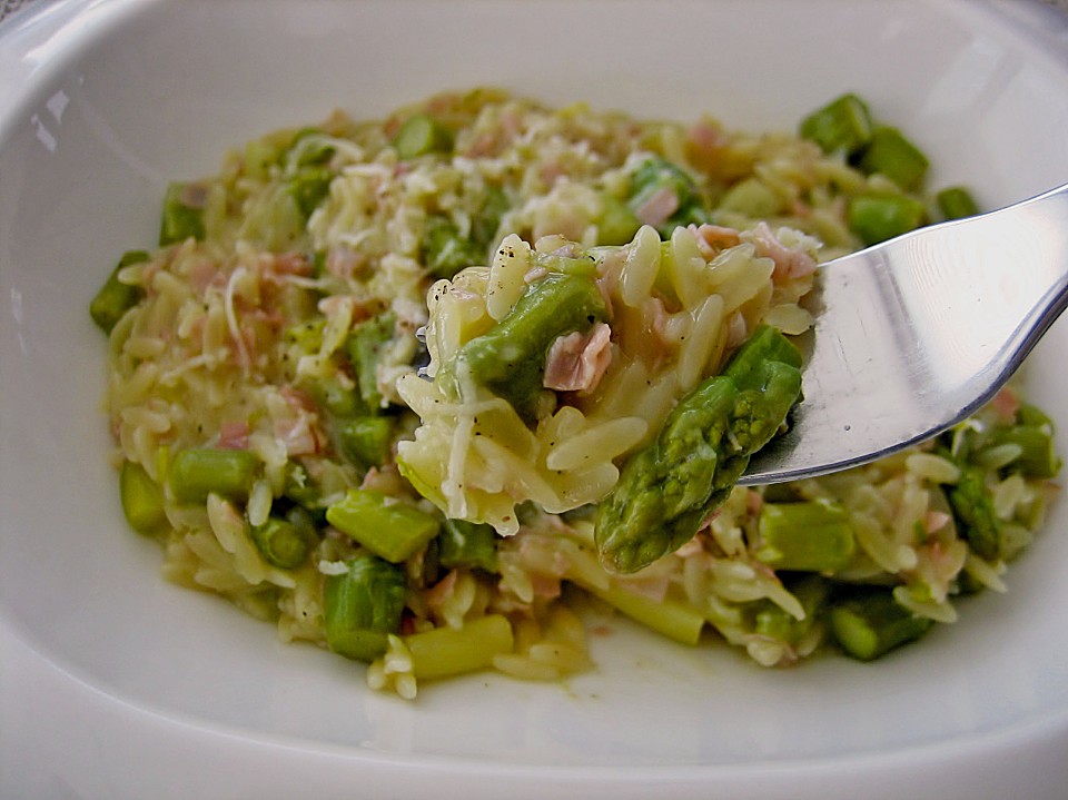 Pastasotto mit Spargel und Schinken von daxi75 | Chefkoch.de