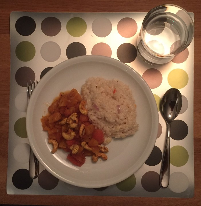 Aprikosen-Tomaten-Ragout mit scharfem Gewürzreis von ars_vivendi ...