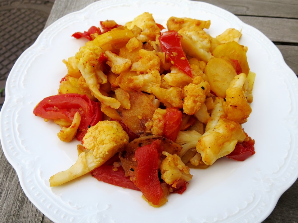 Gebratener Blumenkohl Mit Kartoffeln Von Zimtstern123 | Chefkoch.de