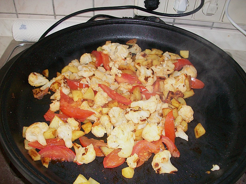 Gebratener Blumenkohl Mit Kartoffeln Von Zimtstern123 | Chefkoch.de