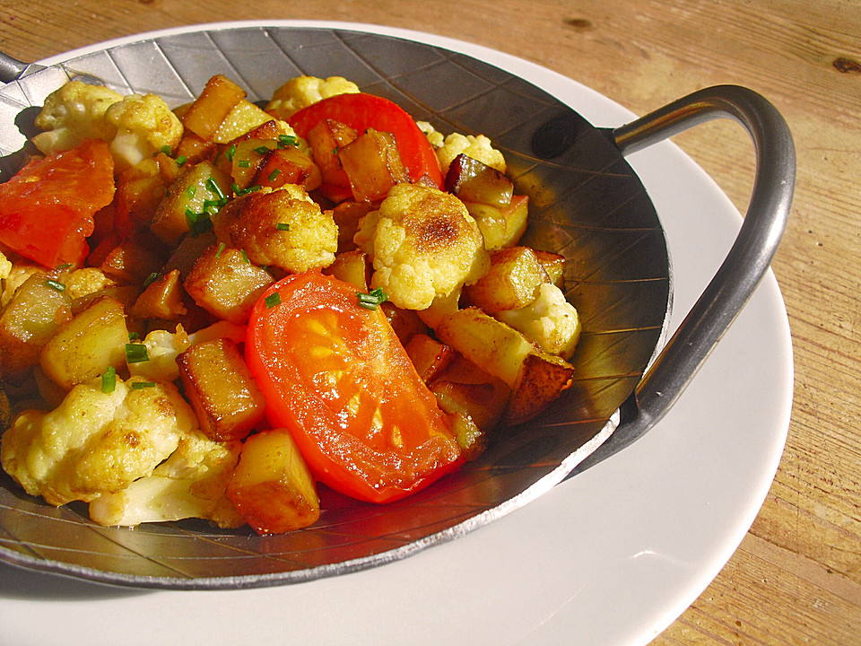 Gebratener Blumenkohl Mit Kartoffeln Von Zimtstern123 | Chefkoch.de