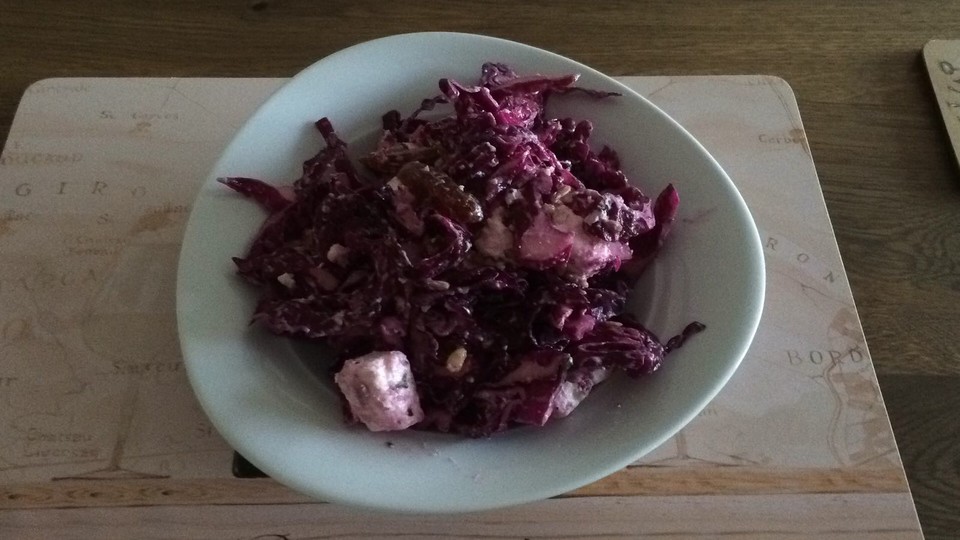 Fruchtiger Rotkohl - Möhren - Salat von sandra-ko | Chefkoch.de