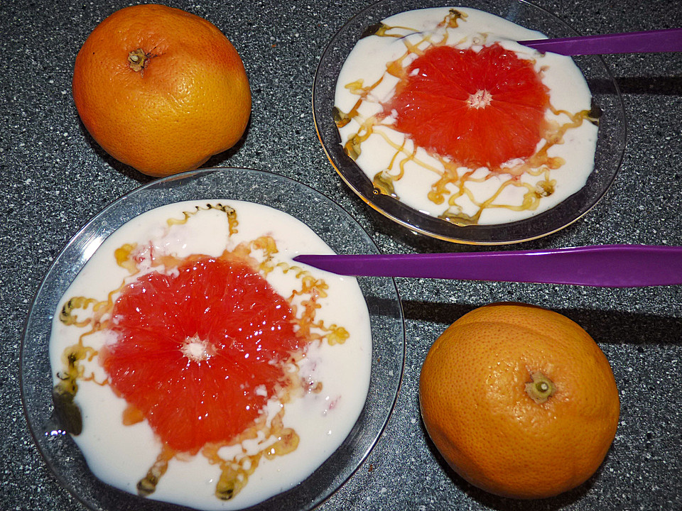 Grapefruit mit Joghurt von SunDre | Chefkoch.de