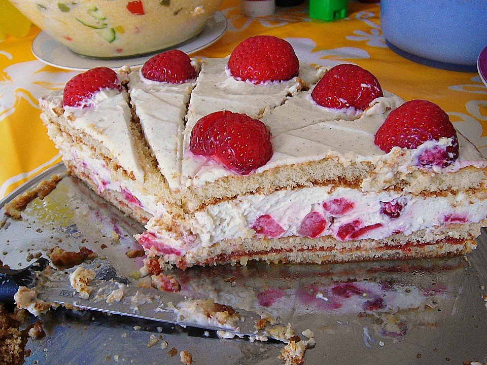 Schnelle Erdbeer - Mascarpone - Torte von S_Fletcher | Chefkoch.de