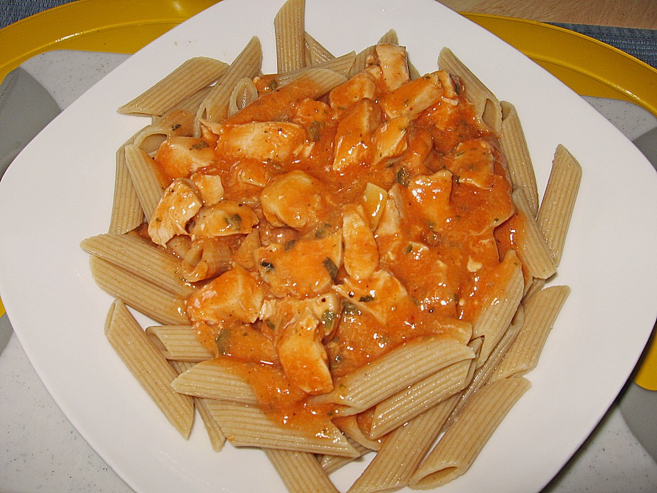 Illes pochierte Hähnchenbrust für Pasta mit Tomatensoße von Illepille ...