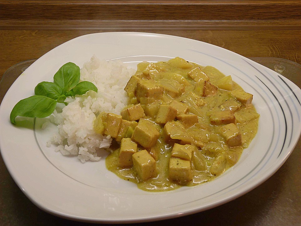 Tofu in pikant - fruchtiger Currysauce von Stift1 | Chefkoch.de