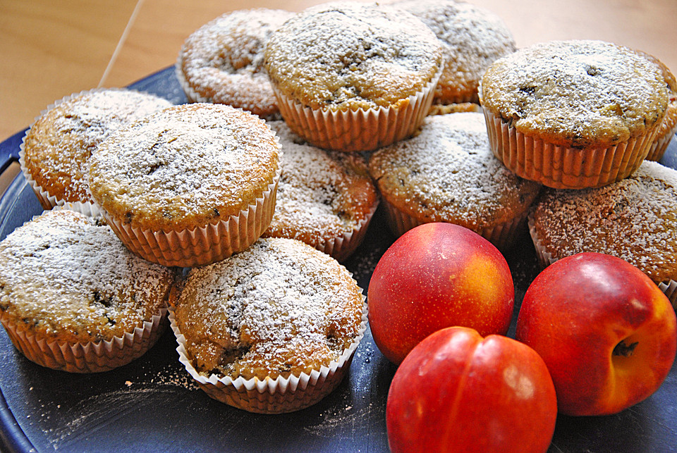 Nektarinen - Schoko - Muffins von mima53 | Chefkoch.de