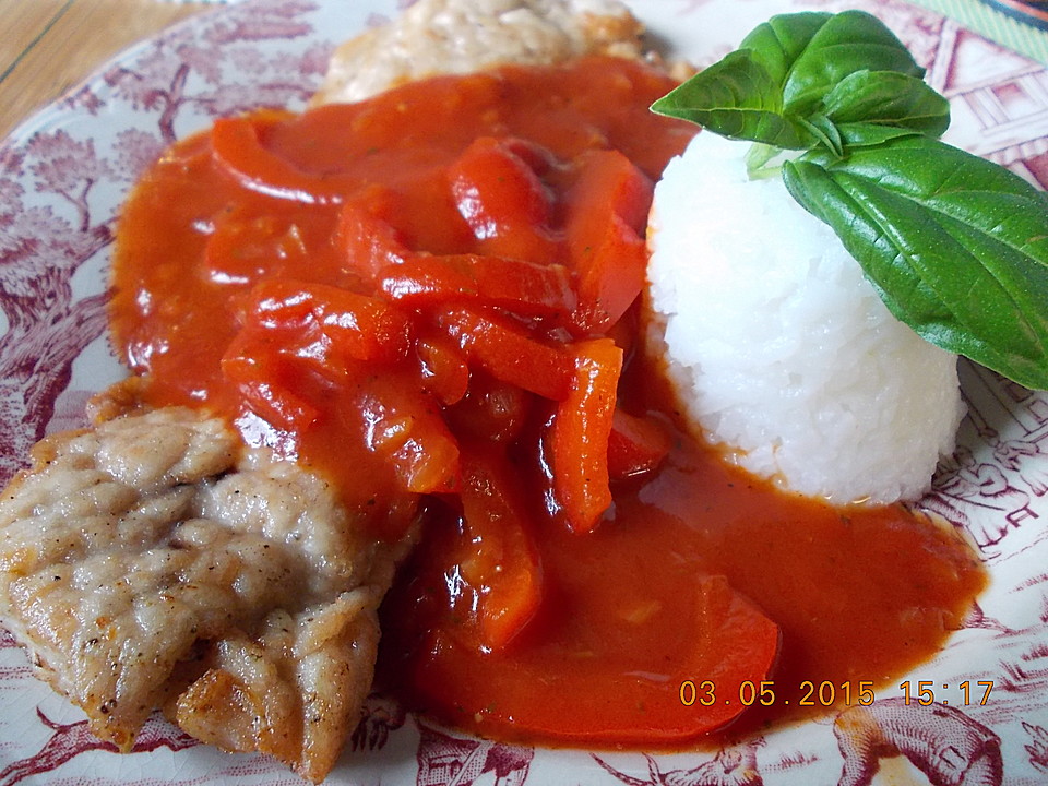 Putenschnitzel in pikanter Sauce von Rocky73 | Chefkoch.de