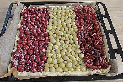 Obstkuchen mit Marzipanstreuseln von kaddistar | Chefkoch.de