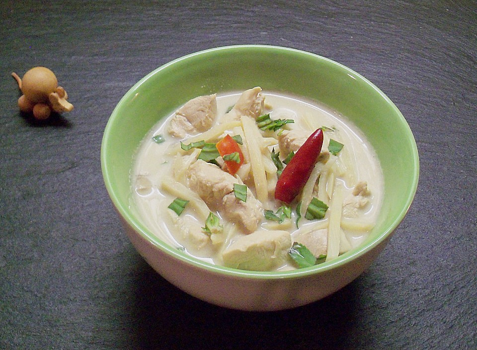 Thailändische Kokossuppe mit Garnelen oder Huhn | Chefkoch.de