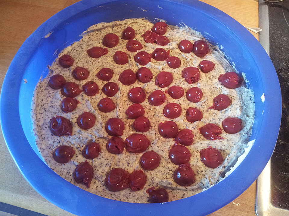 Pfirsich - Mohn Blechkuchen von lmo | Chefkoch.de