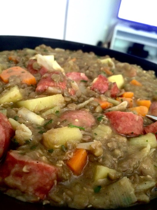 Clints Linseneintopf mit Wiener Würstchen von clint | Chefkoch.de