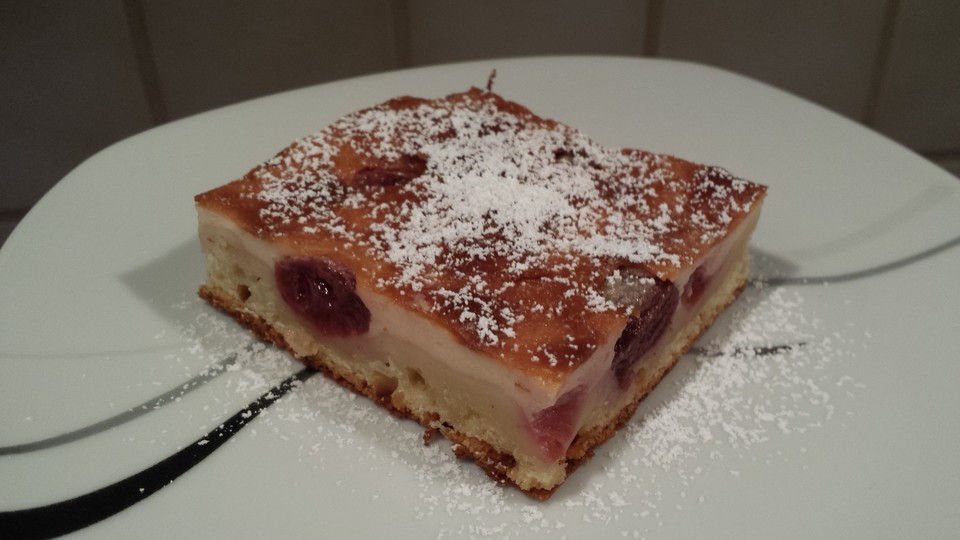 Blechkuchen mit Obst und Schmandcreme von Bikerbiggi | Chefkoch.de