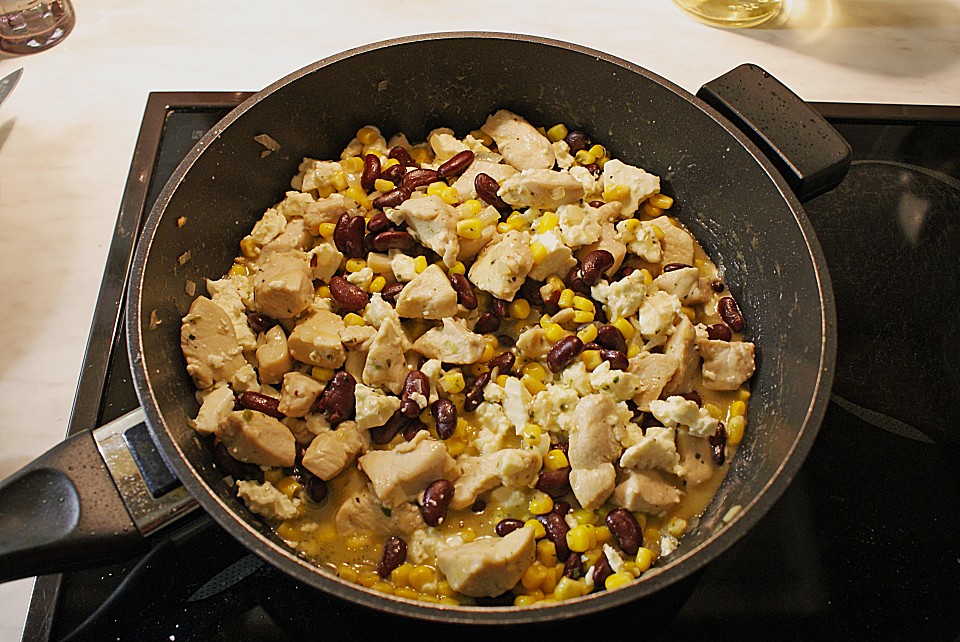Mexikanische Hähnchen-Mais-Pfanne von tschibbo | Chefkoch.de