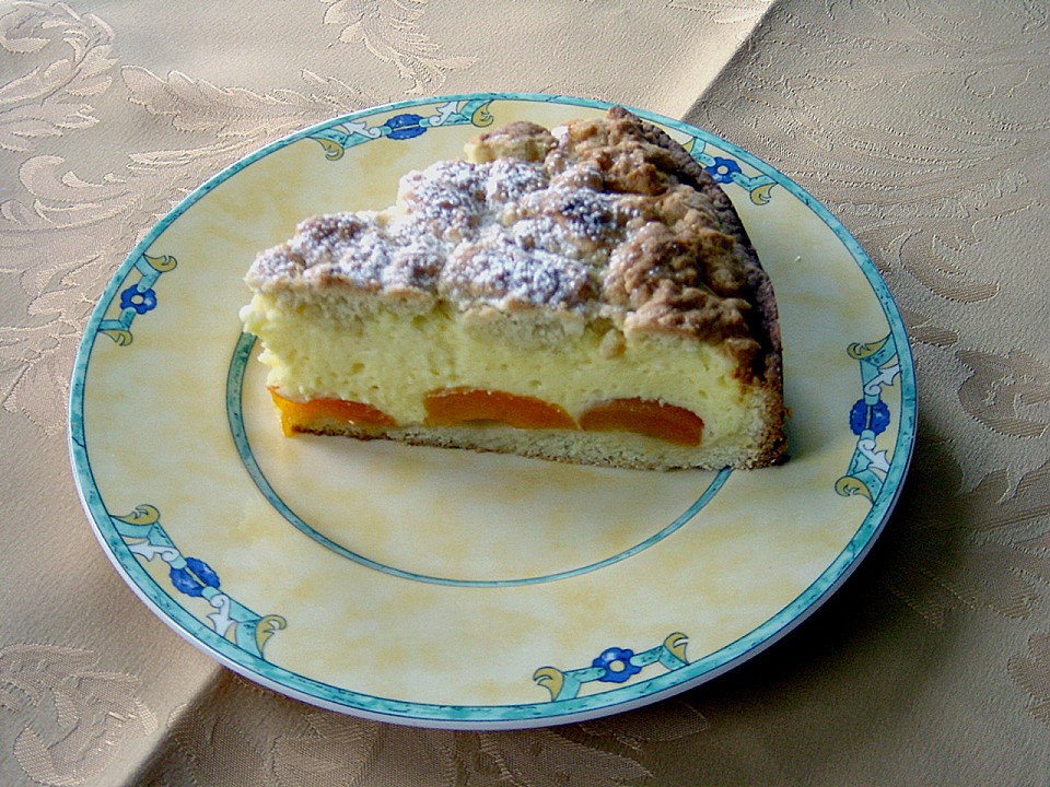 Käsekuchen mit Streuseln und Obst von Kochbärchi | Chefkoch.de