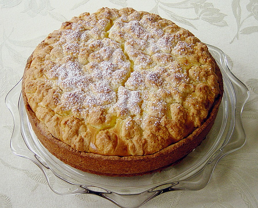 Käsekuchen mit Streuseln und Obst von Kochbärchi | Chefkoch.de