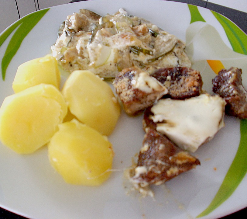 Schweinemedaillons auf Sahne - Zucchini von monikap | Chefkoch.de