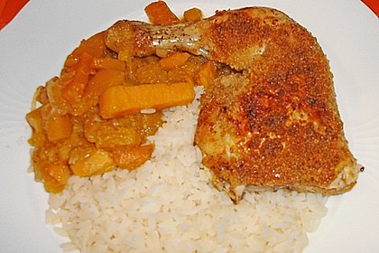 Brathähnchen mit Süßkartoffeln und Butternut Kürbis 18