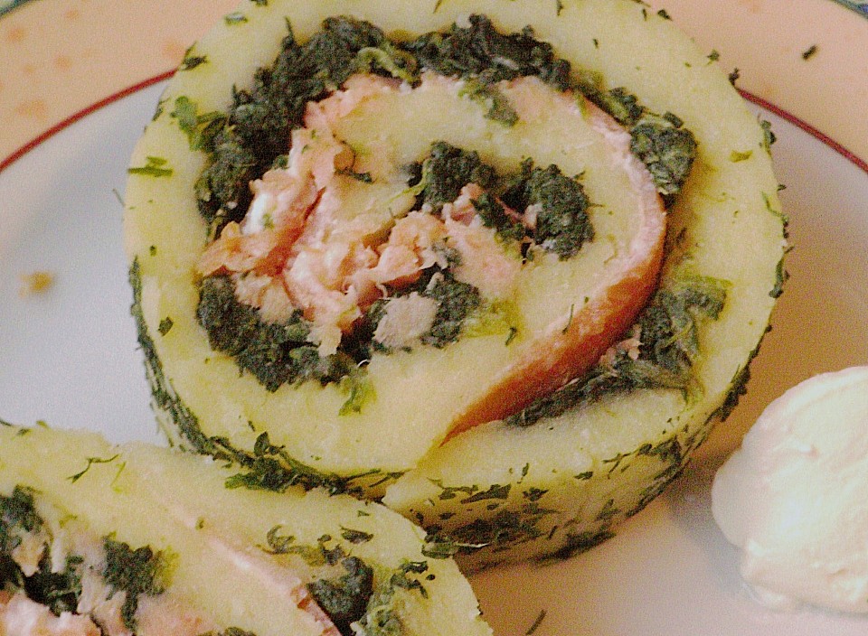 Roulade mit Räucherlachs und Spinat von angelika2603 | Chefkoch.de