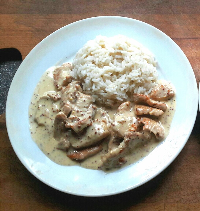 Hähnchenbrust in Honig - Senf Soße von Bonsairose | Chefkoch.de