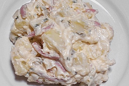 Kartoffelsalat nach Mutters Art mit Fleischsalat 13