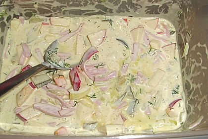 Kartoffelsalat nach Mutters Art mit Fleischsalat 15