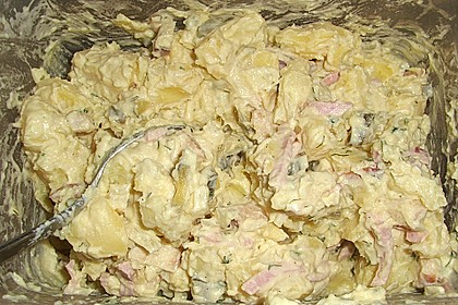 Kartoffelsalat nach Mutters Art mit Fleischsalat 14