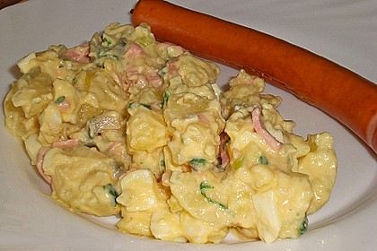 Kartoffelsalat nach Mutters Art mit Fleischsalat 3
