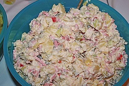 Kartoffelsalat nach Mutters Art mit Fleischsalat 9