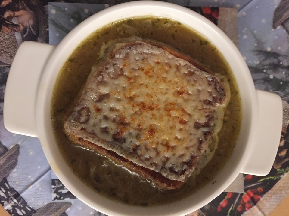 Zwiebelsuppe nach Art der legendären Pariser Marktfrauen von Tickerix ...