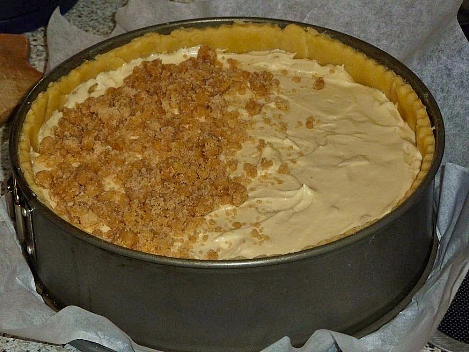 Apfel - Käsekuchen mit Streuseln von plumbum | Chefkoch.de