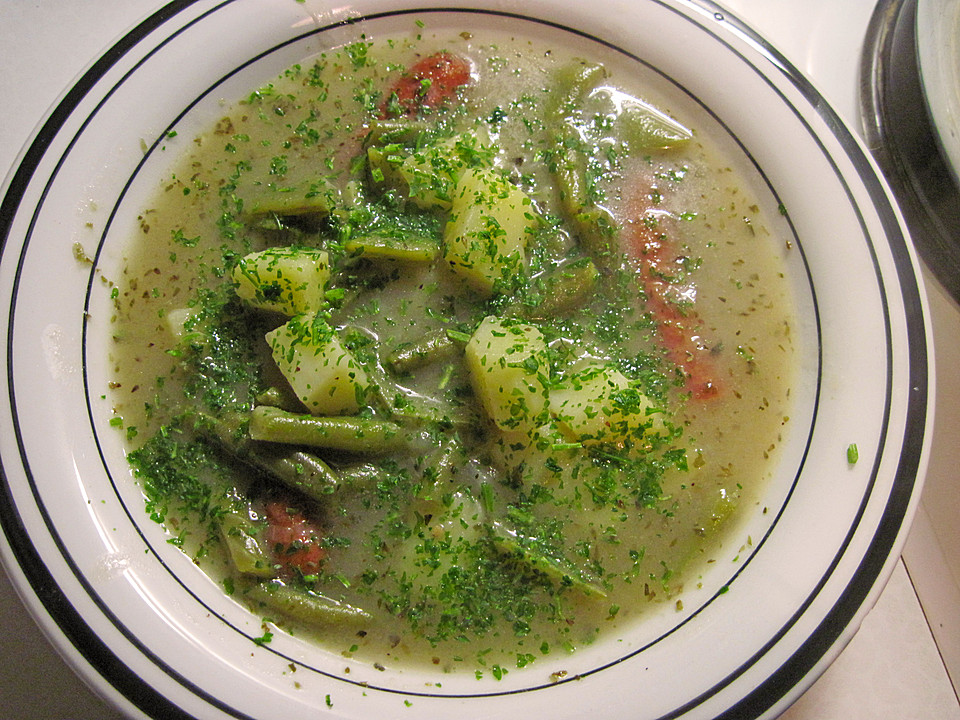 Frische grüne Bohnensuppe von dieKLEENE82 | Chefkoch.de